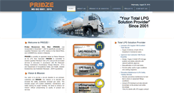 Desktop Screenshot of pridze.com