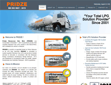 Tablet Screenshot of pridze.com